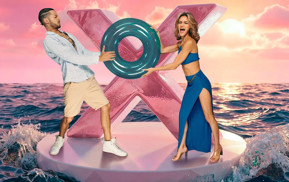 30800976-2 Das einstige Traumpaar Fabrizio und Rina sehen sich nach der Trennung erst vor der Kamera wieder - bei "Match my Ex" auf Oneplus.