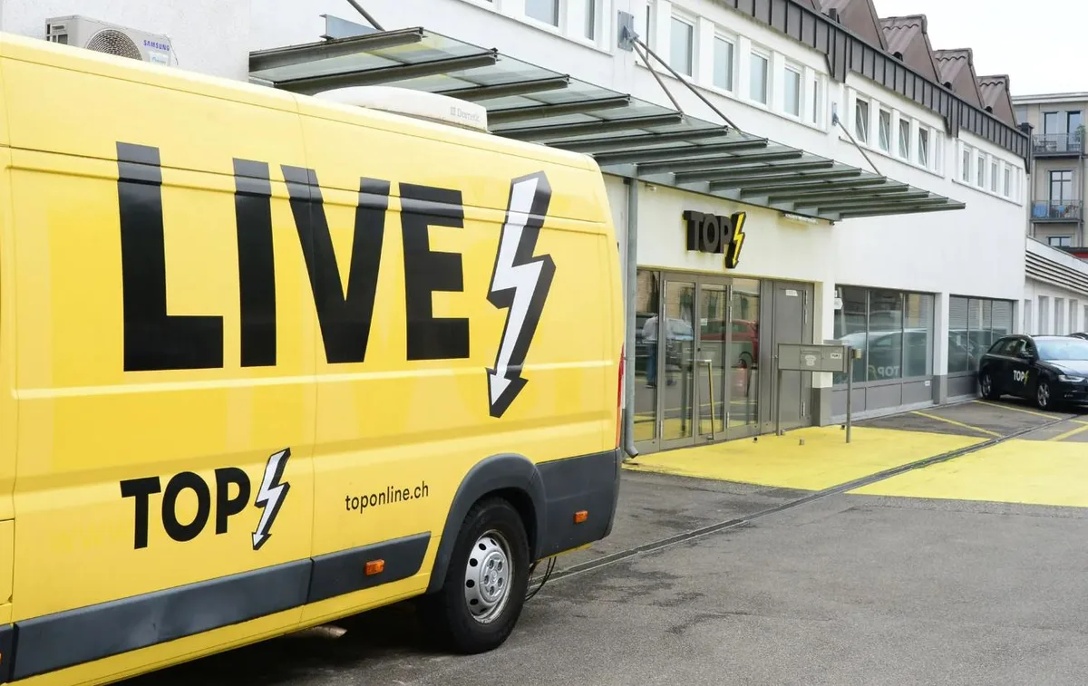 Steuert auf stürmische Zeiten zu und muss um seine TV-Konzession bangen: Tele Top an der Bürglistrasse im Blumenau-Quartier.