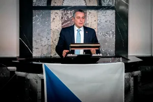 22211848-3 Bundesrat Ignazio Cassis spricht am Ustertag 2023 in der Kirche Uster.
Ustertag 2023