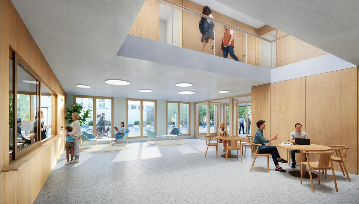 Visualisierung des möglichen neuen Gemeindehauses Mönchaltorf