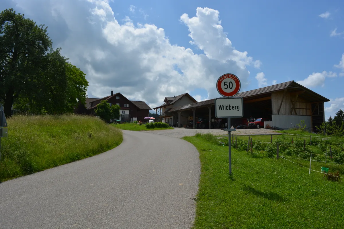 Ortstafel von Wildberg.