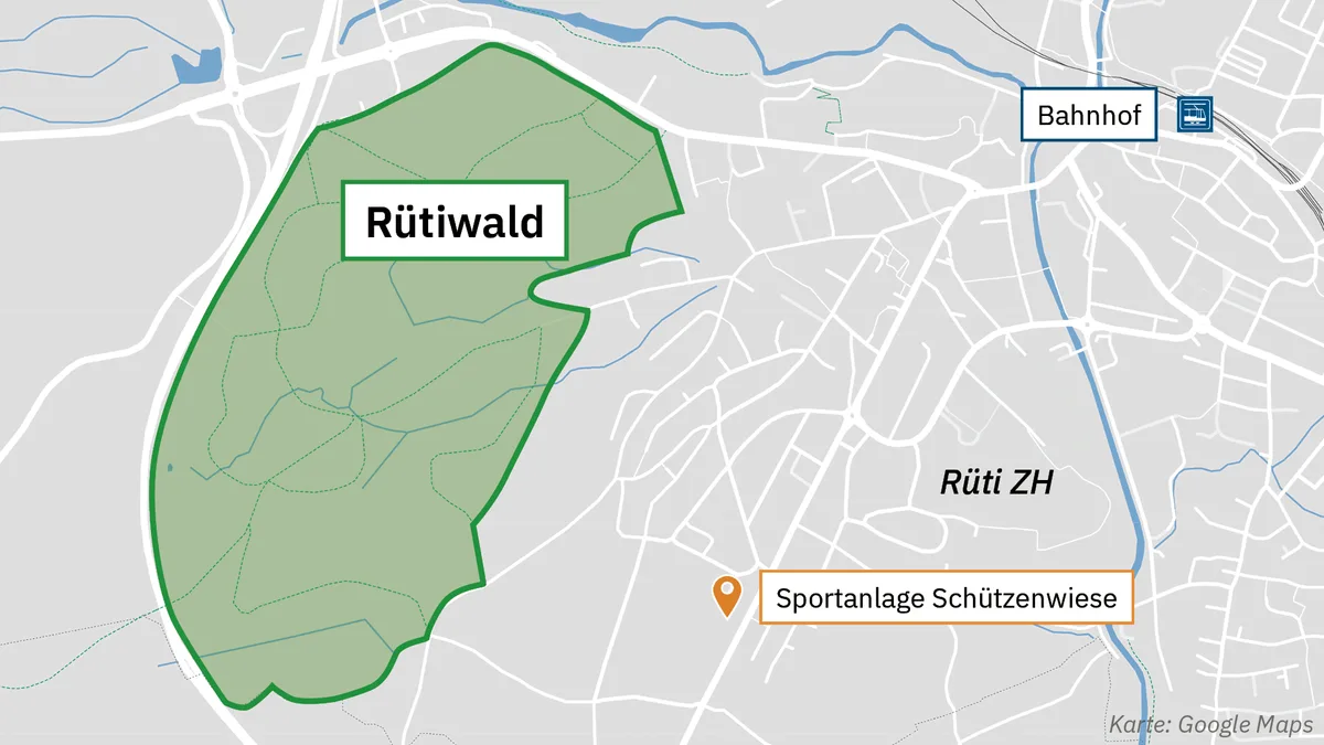 Eine Grafik vom Rütiwald.
