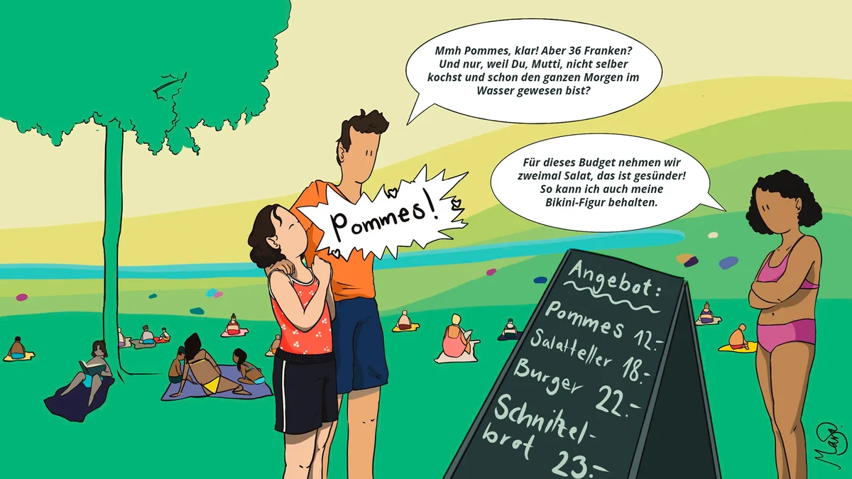 Mara Comic Pommes Sprechblasen Text
