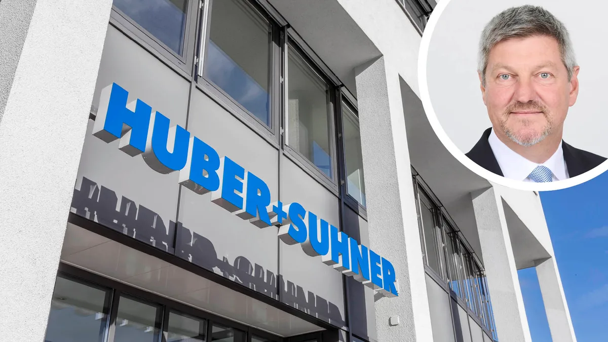 Huber+Suhner und CEO Urs Ryffel