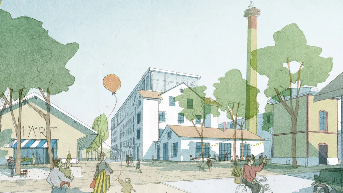 Weberei Juckern Illustration