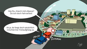 21386706-1 Comic Verkehr Uster