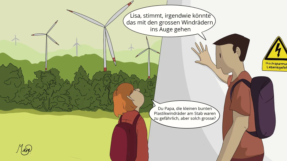 Windräder im Oberland: Was geht den beiden durch den Kopf?