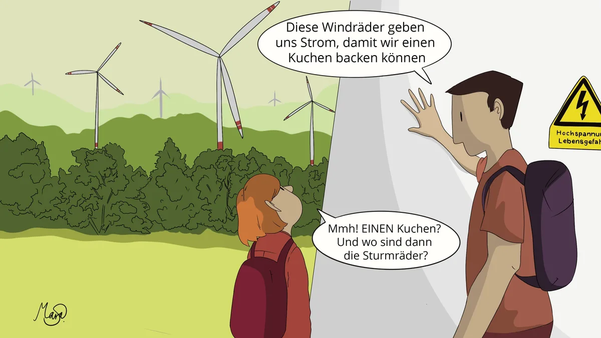 Windräder im Oberland: Was geht den beiden durch den Kopf?