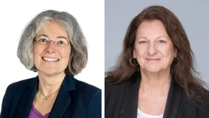 24356878-6 zwei Frauen namens Margit und Yvonne neben einander.