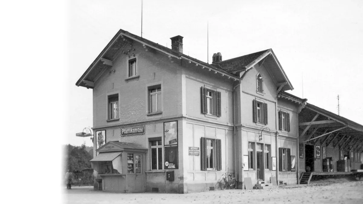 Bahnhof Pfäffikon früher