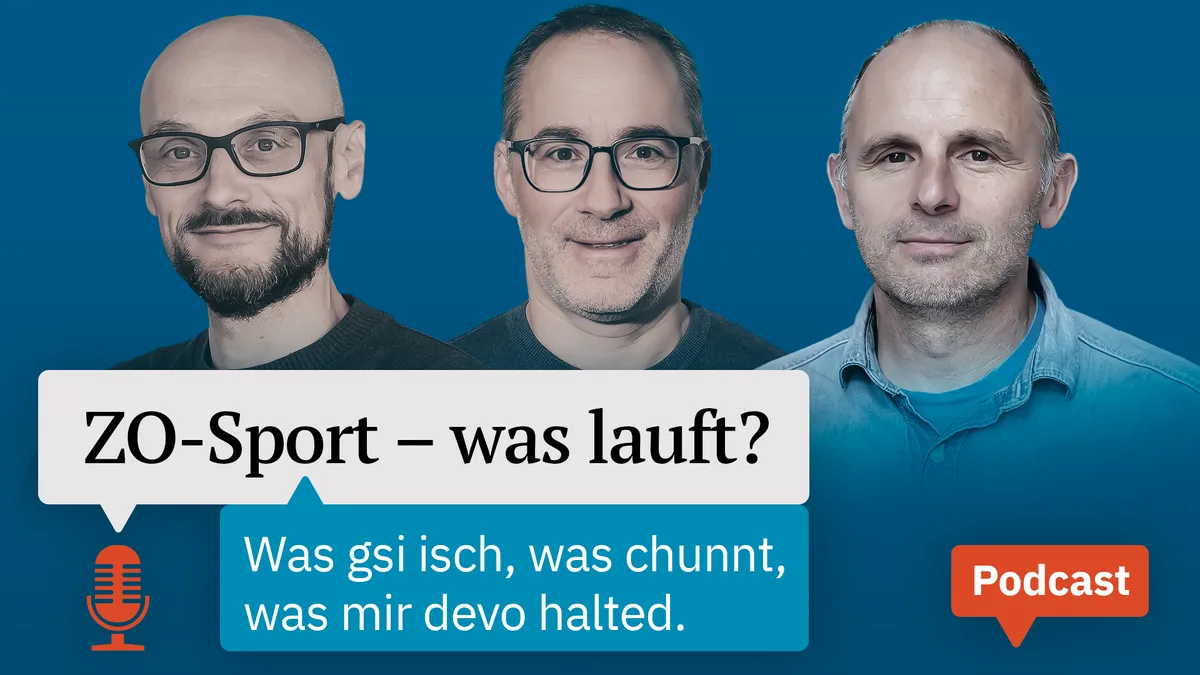 Das sind die Stimmen von «ZO-Sport – was lauft?»: Oliver Meile, Florian Bolli und David Schweizer (von links).